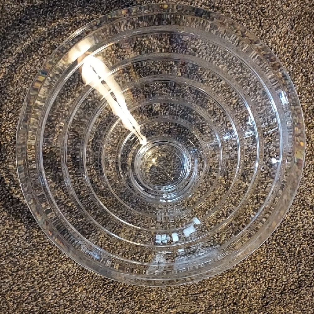 Nambe Linea Clear Crystal Decorative Bowl - Picture 3 of 4